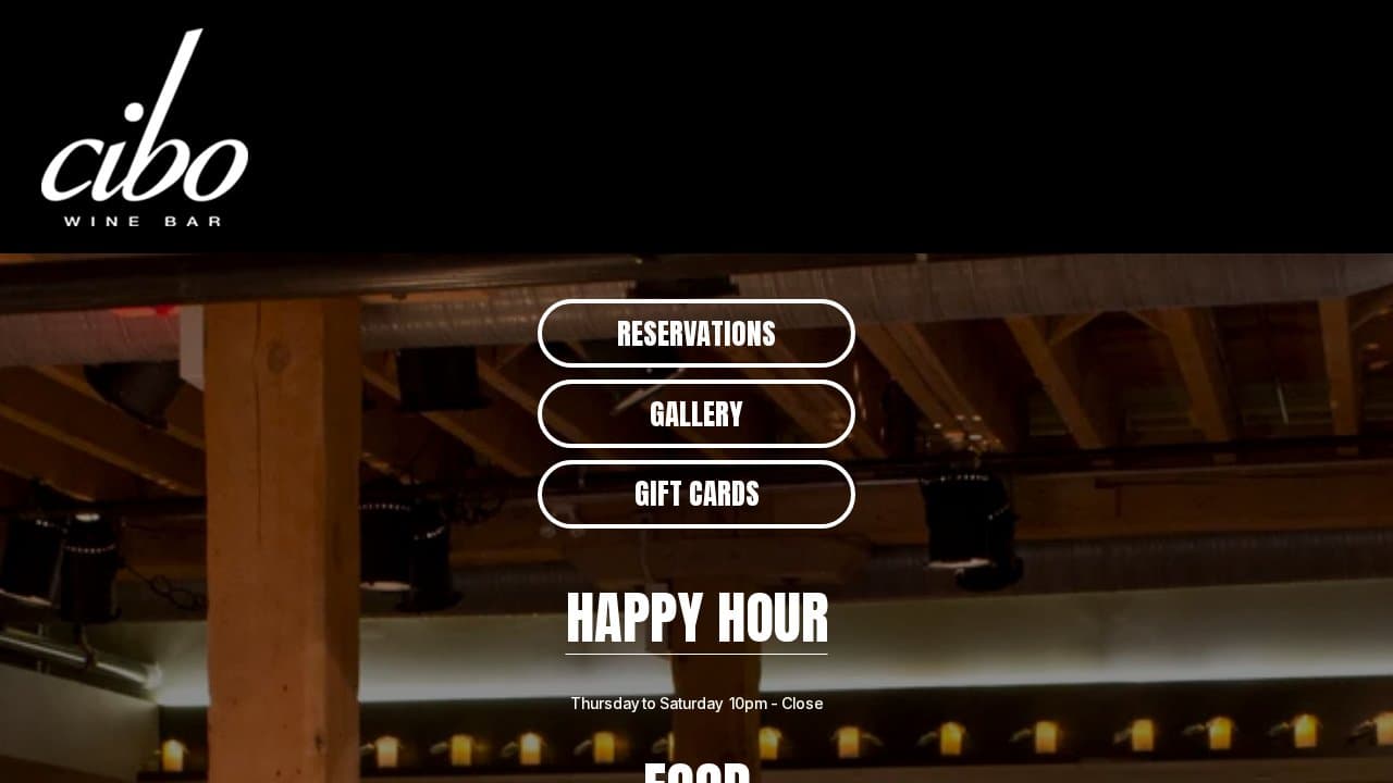 Cibo Wine Bar